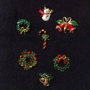 Vintage Christmas brooches